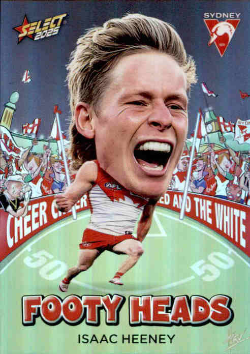 Isaac Heeney, FH93, Footy Heads, 2025 Select AFL Footy Stars