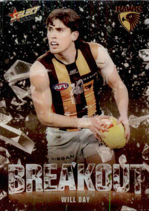 Will Day, B46, Breakout, 2025 Select AFL Footy Stars