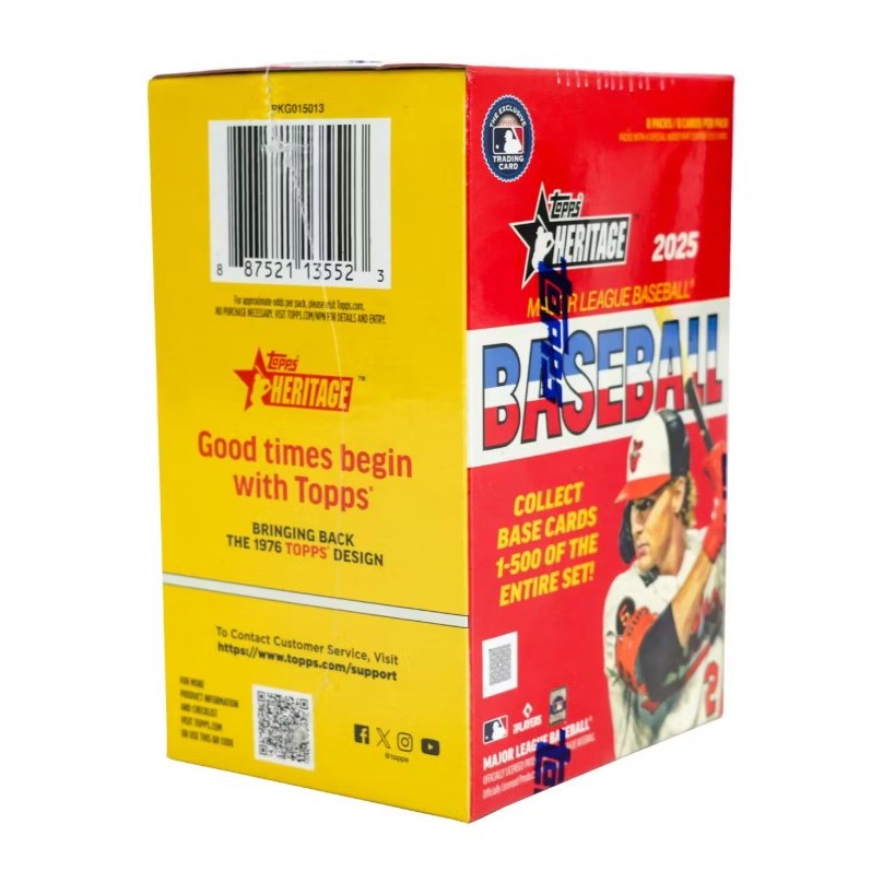 2025 Topps Heritage Baseball MLB 8-Pack Blaster Box