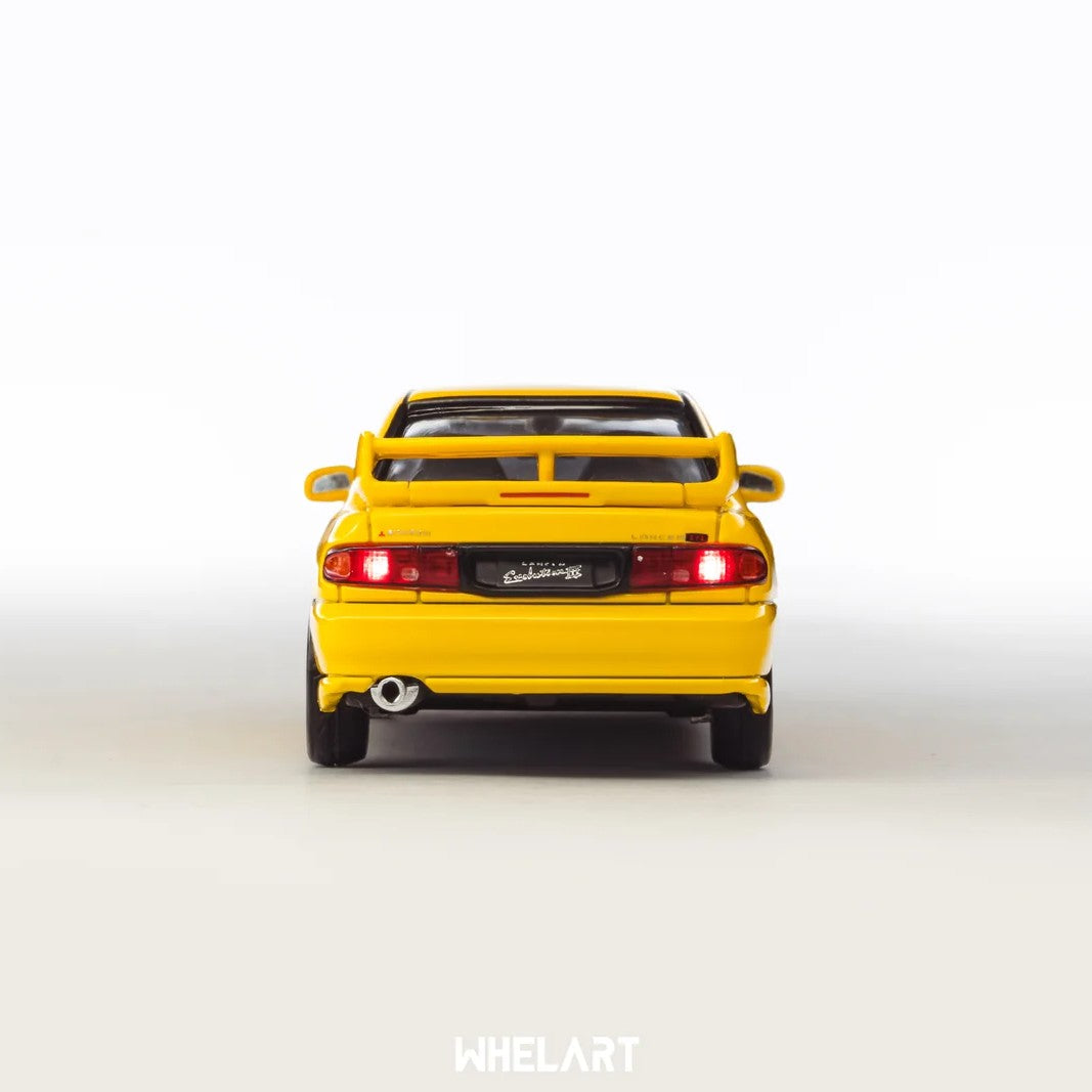 MITSUBISHI Lancer Evolution 3 Yellow, 1:64 Scale Diecast Car