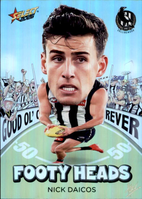 Nick Daicos, FH20, Footy Heads, 2026 Select AFL Footy Stars