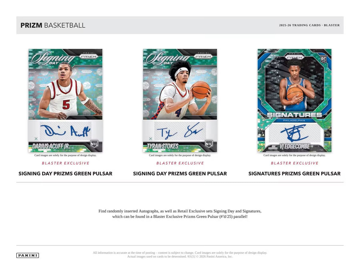 2025-26 Panini Prizm Basketball NBA Mega Box (Red Ice Prizms!)