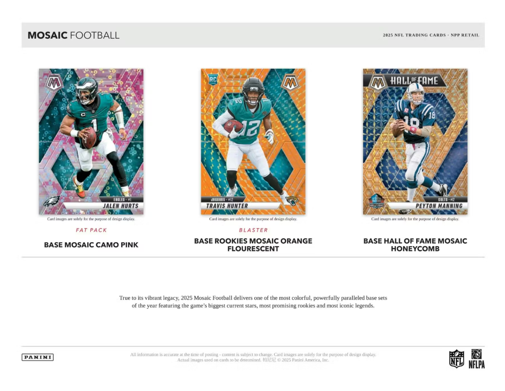2025 Panini Mosaic NFL Football Blaster