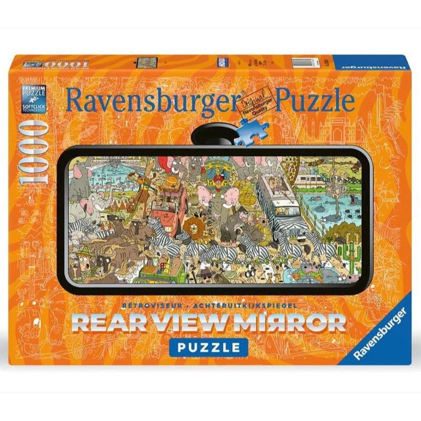Ravensburger - Rear View Mirror Safari - 1000 Piece Jigsaw Puzzle