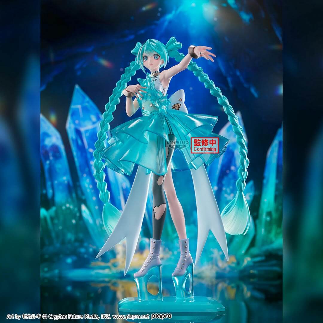 Hatsune Miku Evolve Clearluxe Emerald Gem Figure