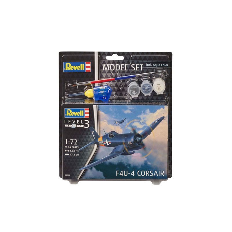 REVELL MODEL SET F4U-4 CORSAIR, 1:72 Scale Model Kit