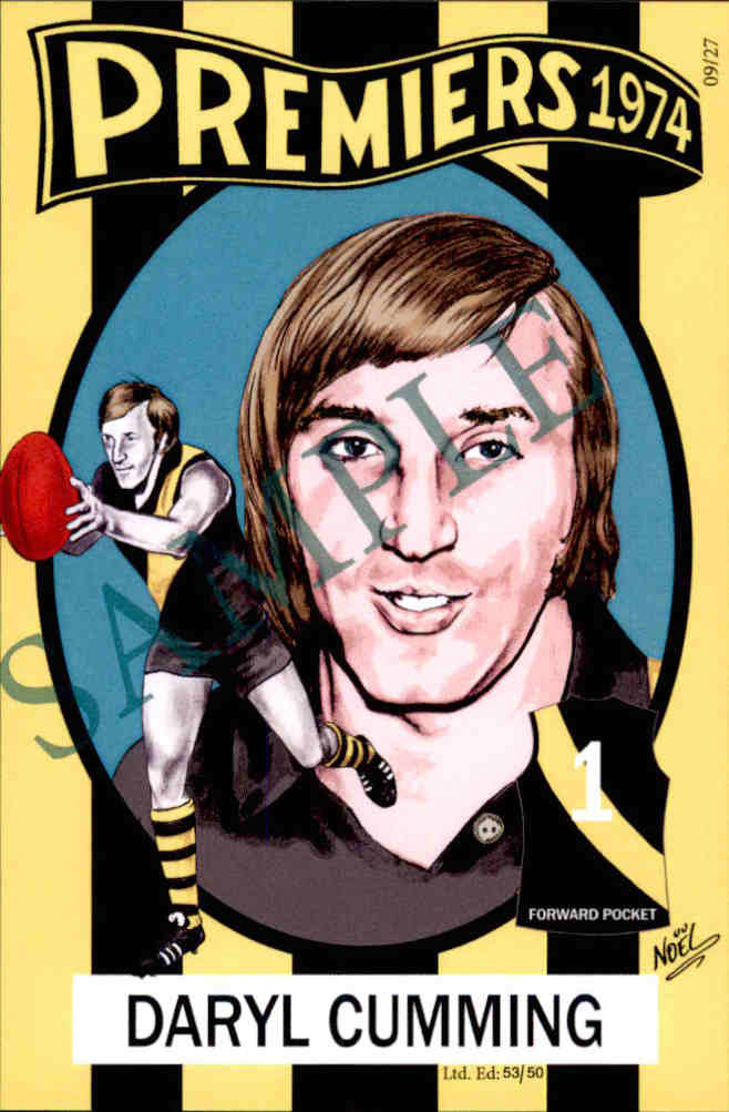 Richmond Tigers, 1973-1974 Back to Back Premiers Card Set by Noel