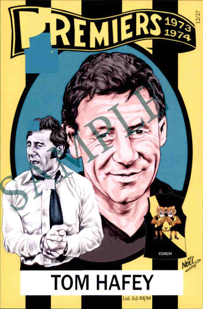 Richmond Tigers, 1973-1974 Back to Back Premiers Card Set by Noel