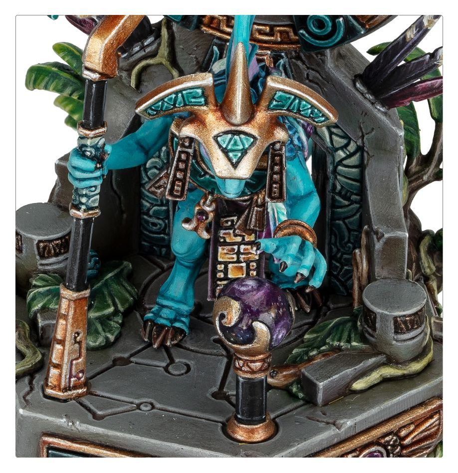 Warhammer Age of Sigmar 88-25, Seraphon, Skink Starseer