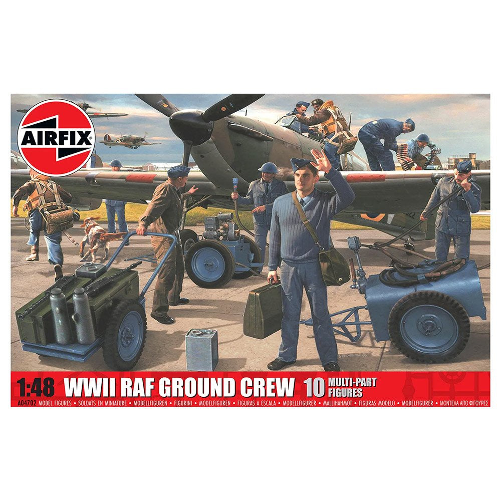 AIRFIX WWII RAF GROUND CREW, 1:48 Scale Model Kit