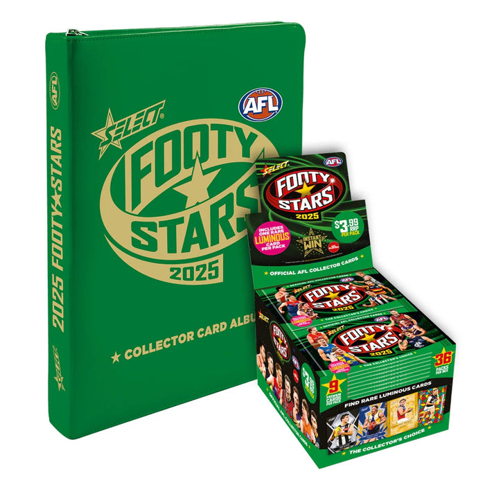 COMBO: 2025 Select AFL Footy Stars Box & Album