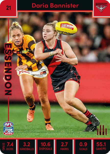 2023 Teamcoach AFLW Common Cards - Cards 1 to 90 - Pick Your Card