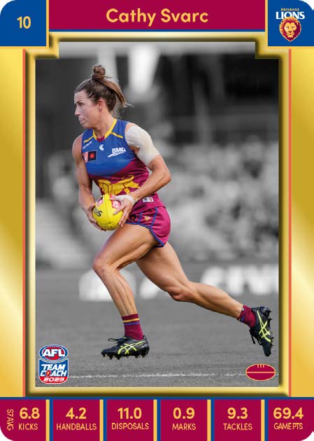 2023 Teamcoach AFLW GOLD Parallel Cards - Cards 1 to 90 - Pick Your Card
