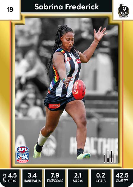 2023 Teamcoach AFLW GOLD Parallel Cards - Cards 1 to 90 - Pick Your Card
