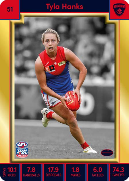 2023 Teamcoach AFLW GOLD Parallel Cards - Cards 1 to 90 - Pick Your Card