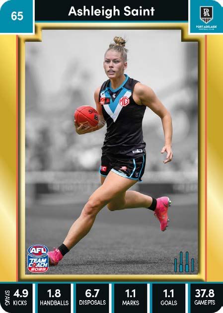 2023 Teamcoach AFLW GOLD Parallel Cards - Cards 1 to 90 - Pick Your Card