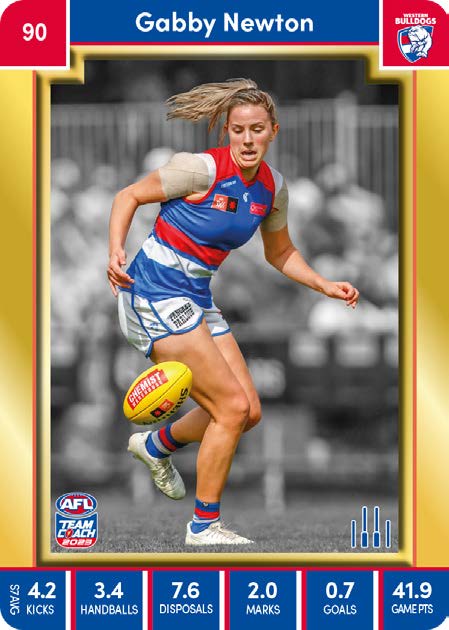 2023 Teamcoach AFLW GOLD Parallel Cards - Cards 1 to 90 - Pick Your Card