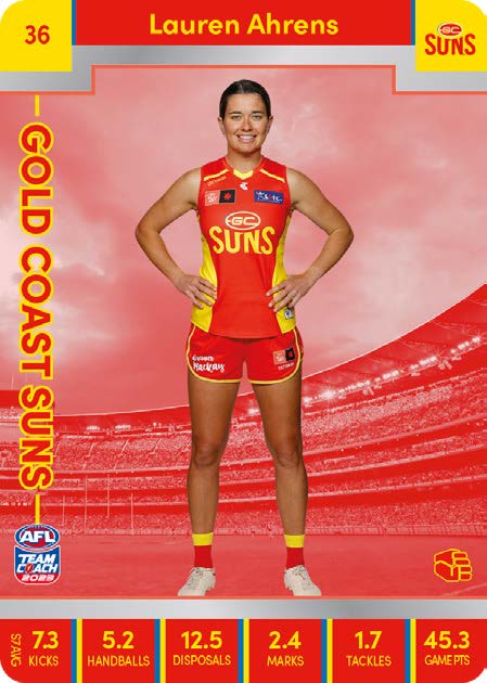 2023 Teamcoach AFLW Silver Parallel Cards - Cards 1 to 90 - Pick Your Card