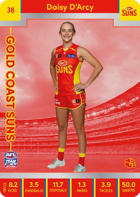 2023 Teamcoach AFLW Silver Parallel Cards - Cards 1 to 90 - Pick Your Card