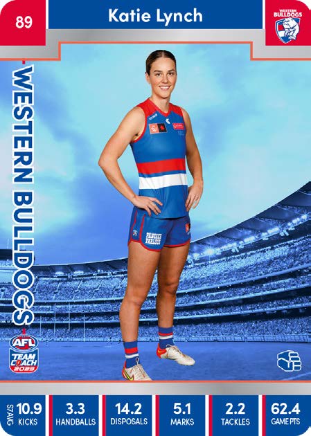 2023 Teamcoach AFLW Silver Parallel Cards - Cards 1 to 90 - Pick Your Card
