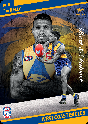Tim Kelly, BF-17, Best & Fairest, 2024 Teamcoach AFL