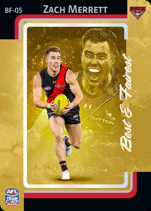 Zach Merrett, BF-05, GOLD Best & Fairest, 2025 Teamcoach AFL