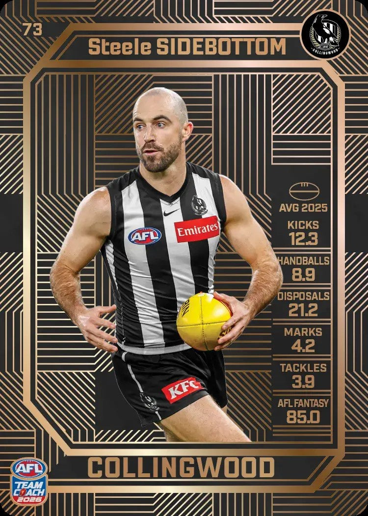 Steele Sidebottom, #73, Bronze, 2026 Teamcoach AFL