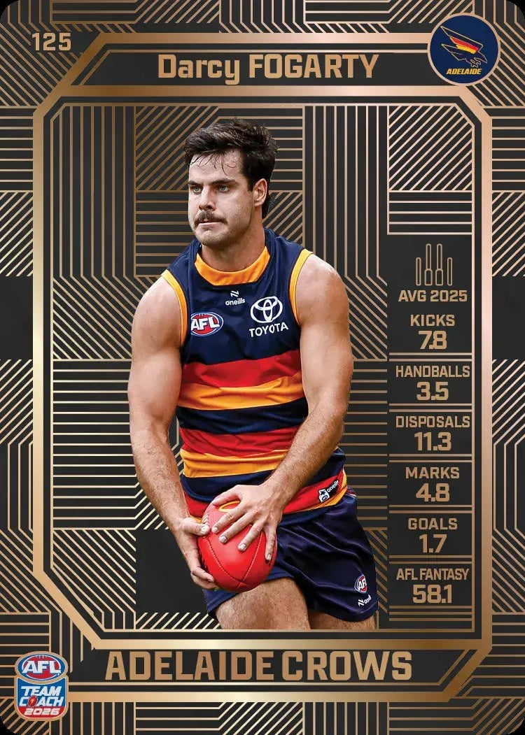 Darcy Fogarty, #125, Bronze, 2026 Teamcoach AFL
