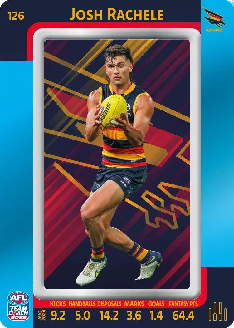 Josh Rachele, #126, Blue Parallel, 2025 Teamcoach AFL