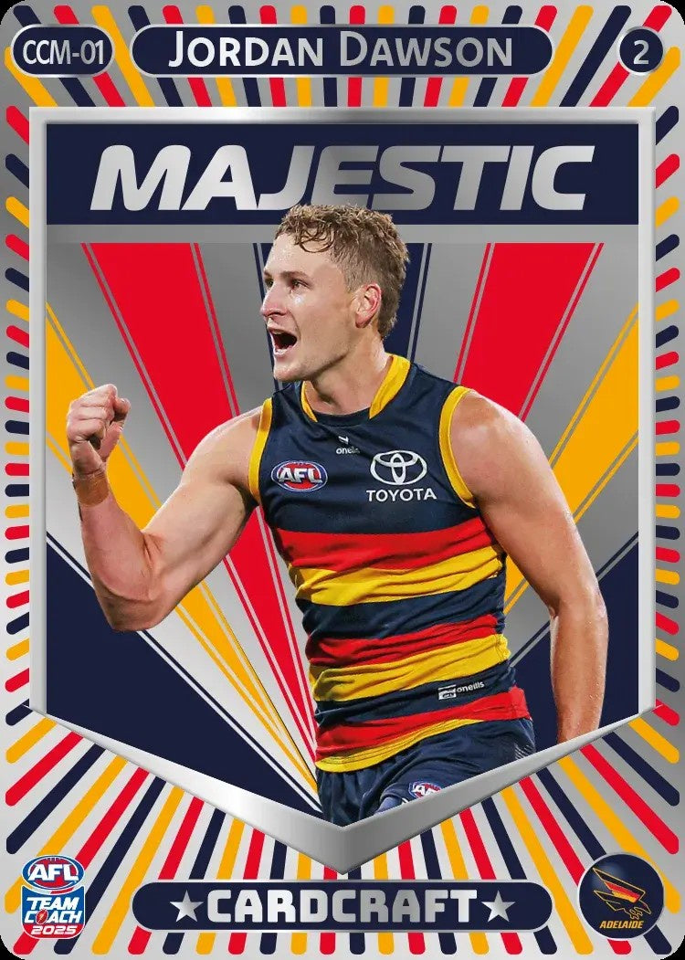Jordan Dawson, CCM-01-2, Majestic Card Craft, 2025 Teamcoach AFL
