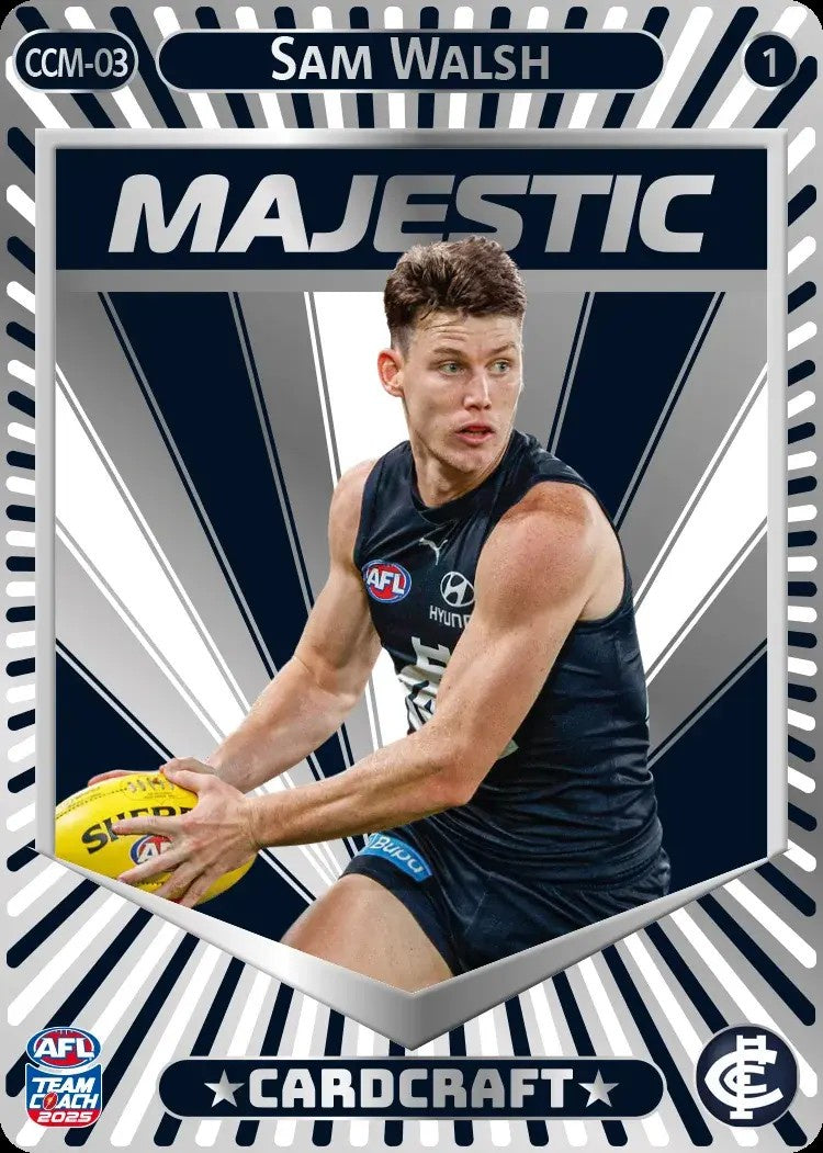 Sam Walsh, CCM-03-1, Majestic Card Craft, 2025 Teamcoach AFL