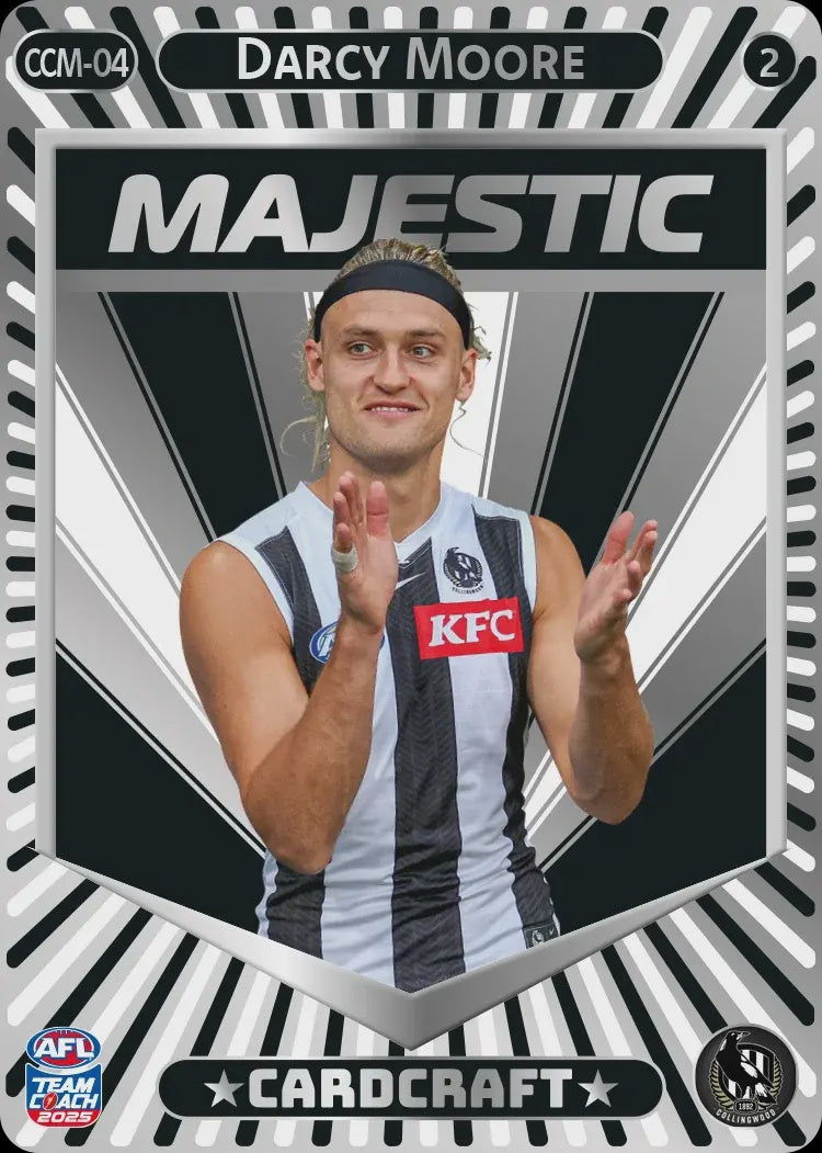 Darcy Moore, CCM-04-2, Majestic Card Craft, 2025 Teamcoach AFL