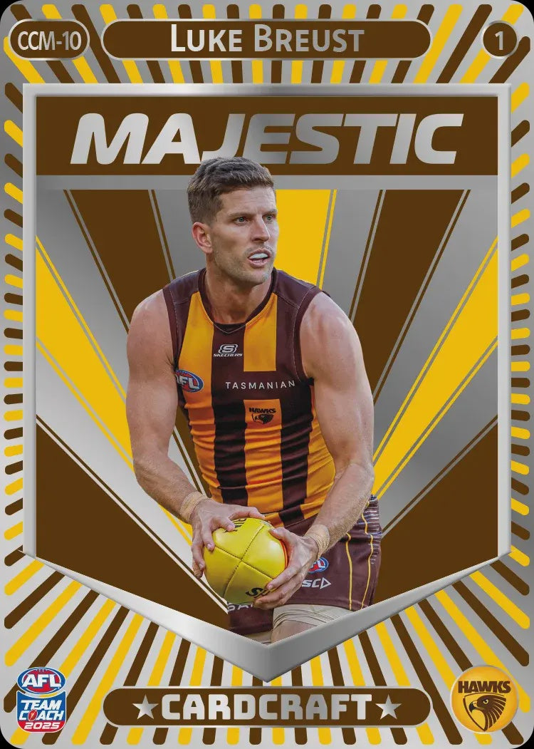 Luke Breust, CCM-10-1, Majestic Card Craft, 2025 Teamcoach AFL