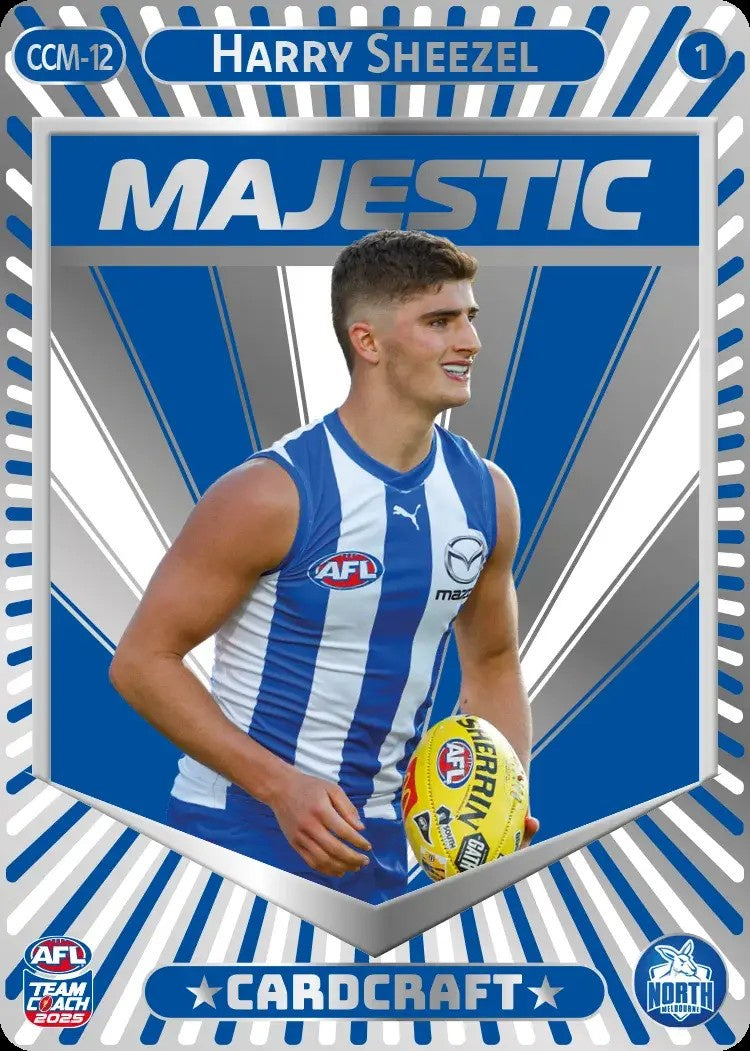 Harry Sheezel, CCM-12-1, Majestic Card Craft, 2025 Teamcoach AFL