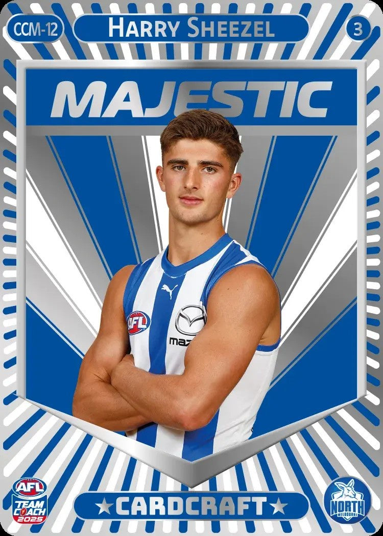 Harry Sheezel, CCM-12-3, Majestic Card Craft, 2025 Teamcoach AFL