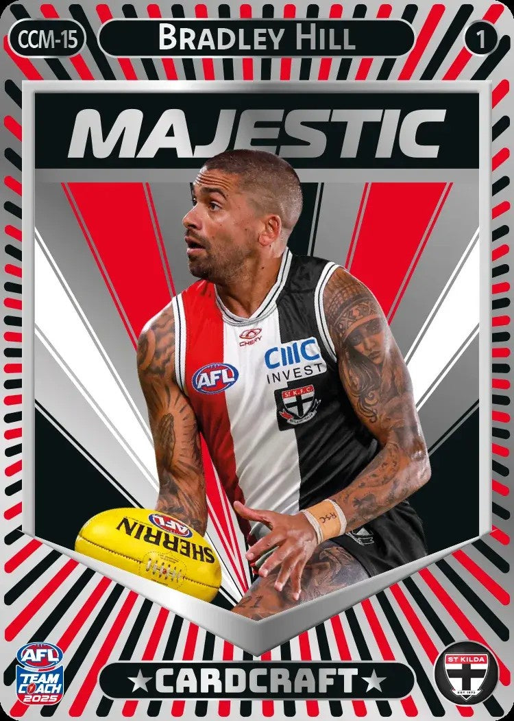 Bradley Hill, CCM-15-1, Majestic Card Craft, 2025 Teamcoach AFL