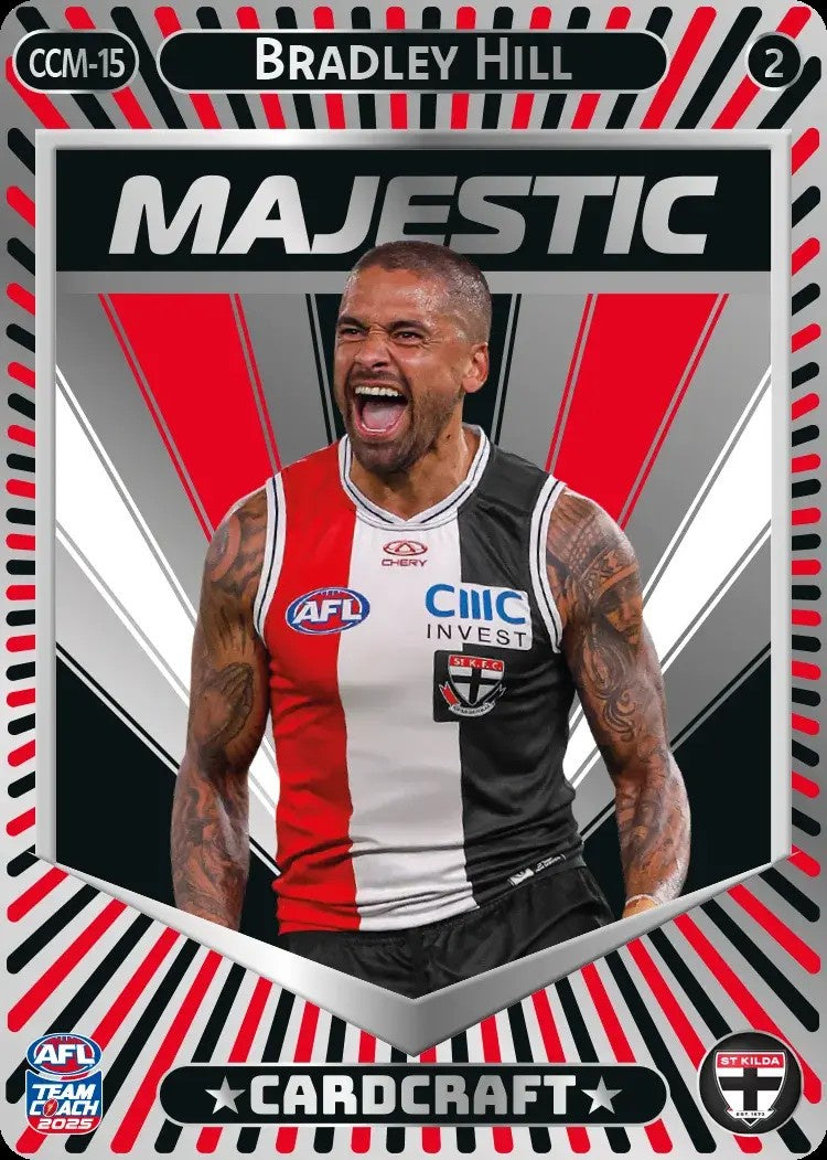 Bradley Hill, CCM-15-2, Majestic Card Craft, 2025 Teamcoach AFL