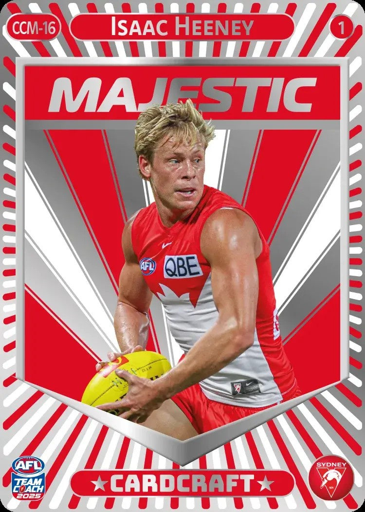 Isaac Heeney, CCM-16-1, Majestic Card Craft, 2025 Teamcoach AFL