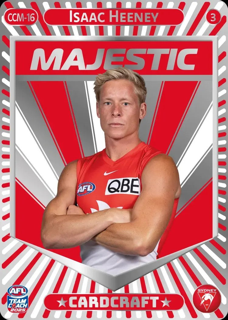 Isaac Heeney, CCM-16-3, Majestic Card Craft, 2025 Teamcoach AFL