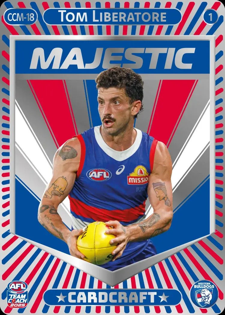 Tom Liberatore, CCM-18-1, Majestic Card Craft, 2025 Teamcoach AFL