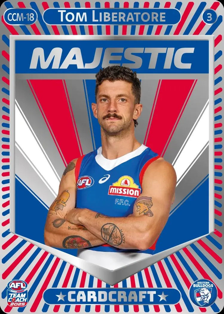 Tom Liberatore, CCM-18-3, Majestic Card Craft, 2025 Teamcoach AFL