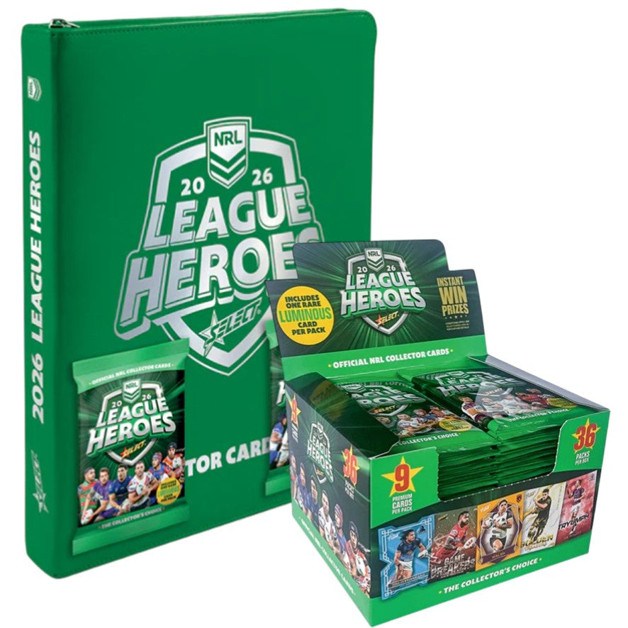 COMBO: 2026 Select NRL League Heroes Cards Box & Vinyl Album