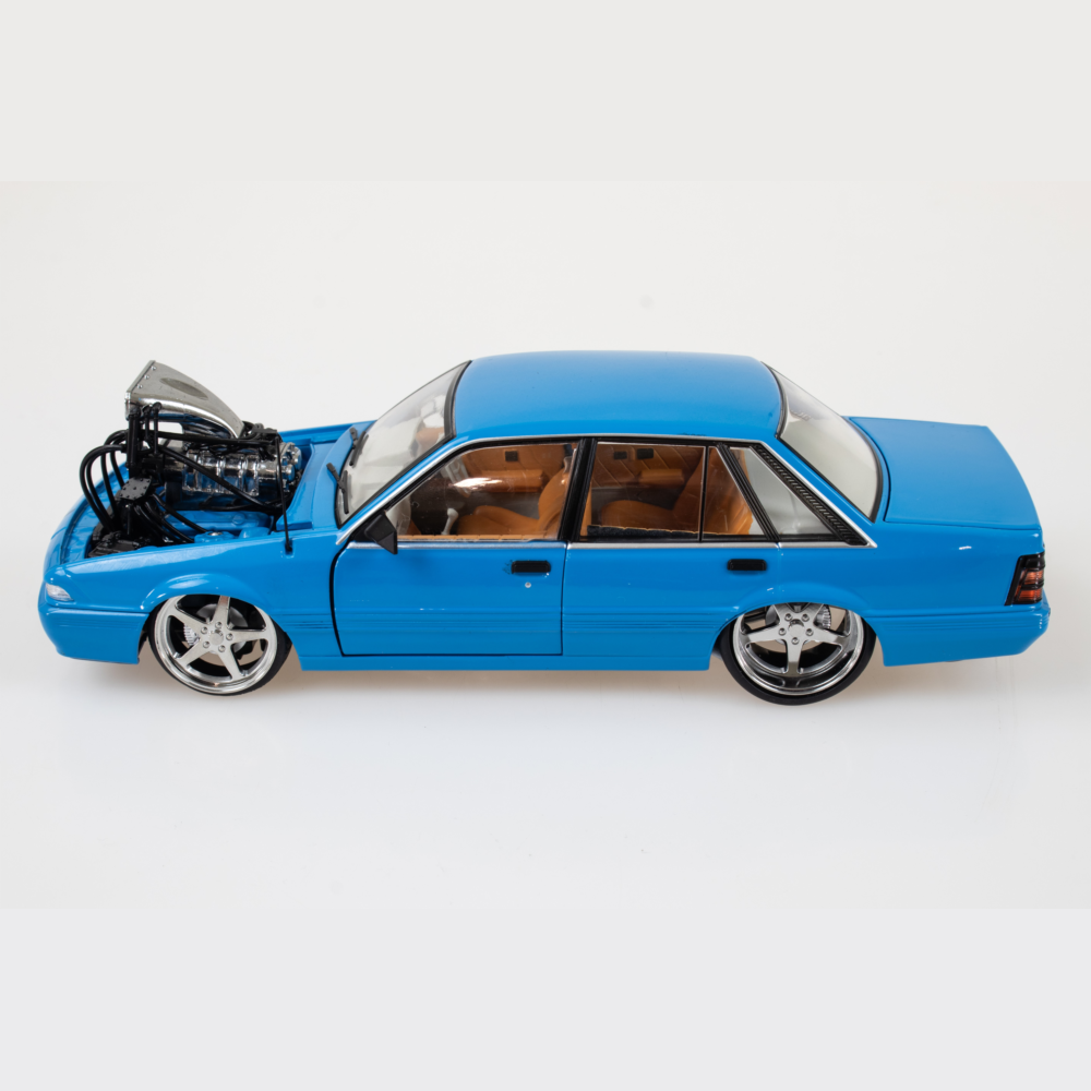 Blue Supercharged Holden VL Calais, 1:24 Scale Diecast Car