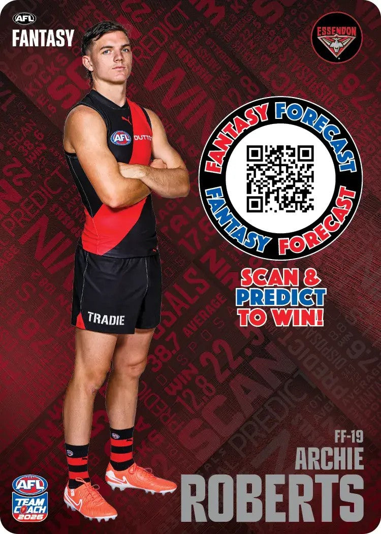 2026 Teamcoach AFL Fantasy Forecast - Cards 1 to 72 - Pick Your Card