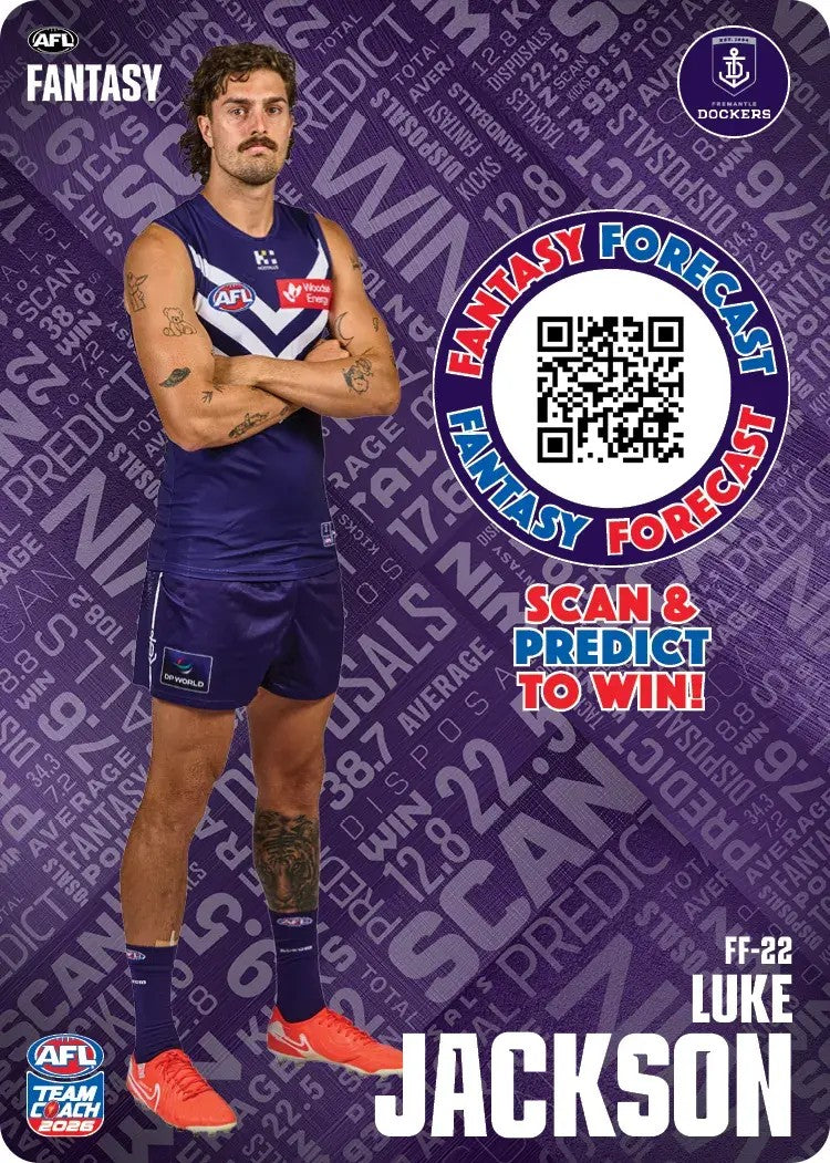 2026 Teamcoach AFL Fantasy Forecast - Cards 1 to 72 - Pick Your Card