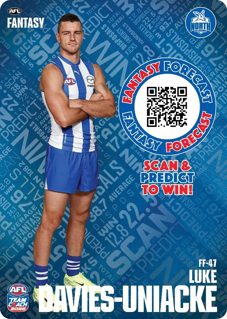 2026 Teamcoach AFL Fantasy Forecast - Cards 1 to 72 - Pick Your Card