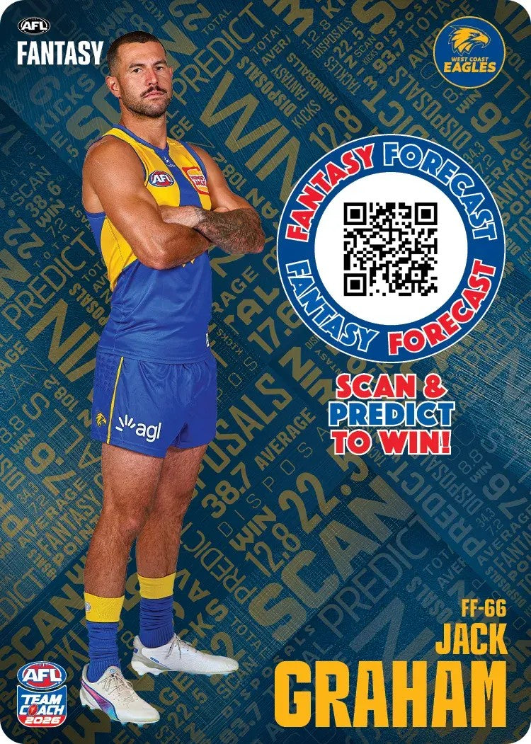 2026 Teamcoach AFL Fantasy Forecast - Cards 1 to 72 - Pick Your Card
