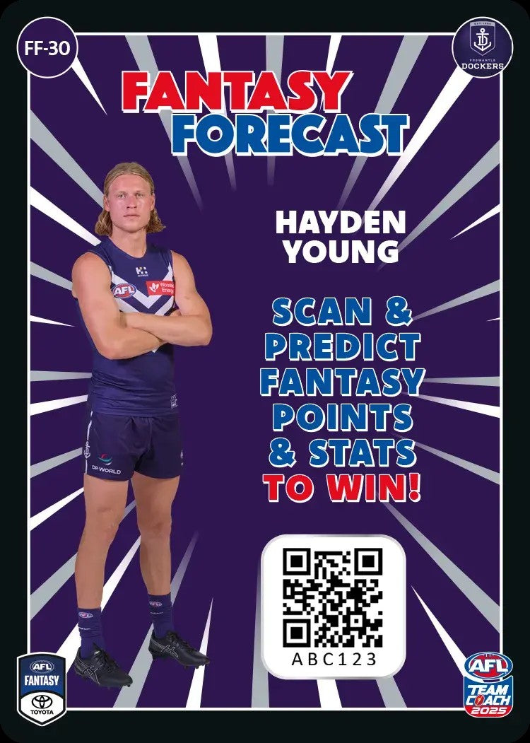 2025 Teamcoach AFL Fantasy Forecast - Cards 1 to 90 - Pick Your Card