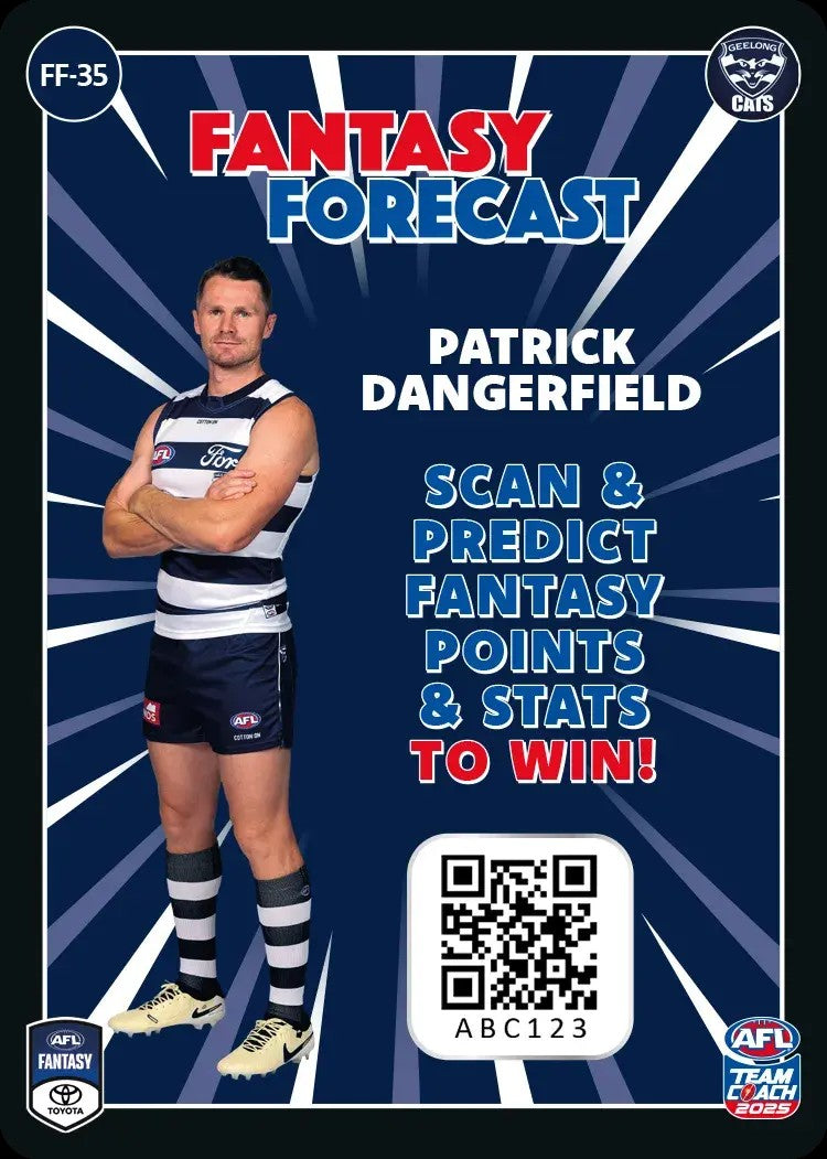 2025 Teamcoach AFL Fantasy Forecast - Cards 1 to 90 - Pick Your Card