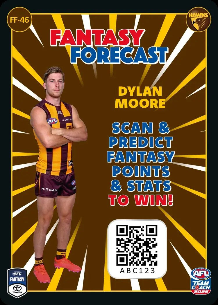 2025 Teamcoach AFL Fantasy Forecast - Cards 1 to 90 - Pick Your Card